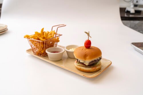 Burger and French Fries