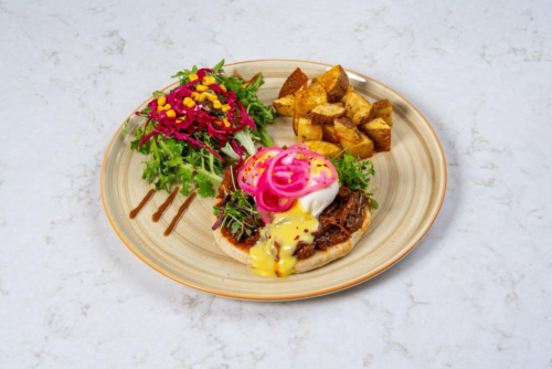 Pulled Lamb Benedict
