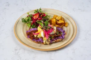 BBQ Pulled Lamb Toast*