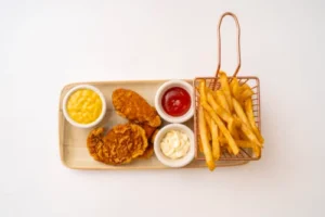 Chicken Tenders (3pcs) and French Fries