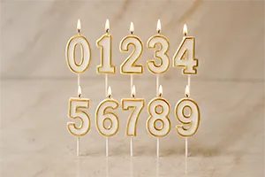 Numbered Candle