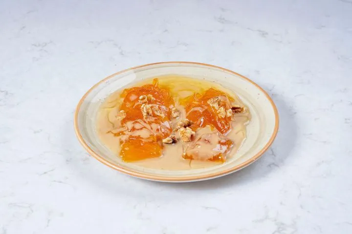 Pumpkin Dessert with Tahini and Walnut