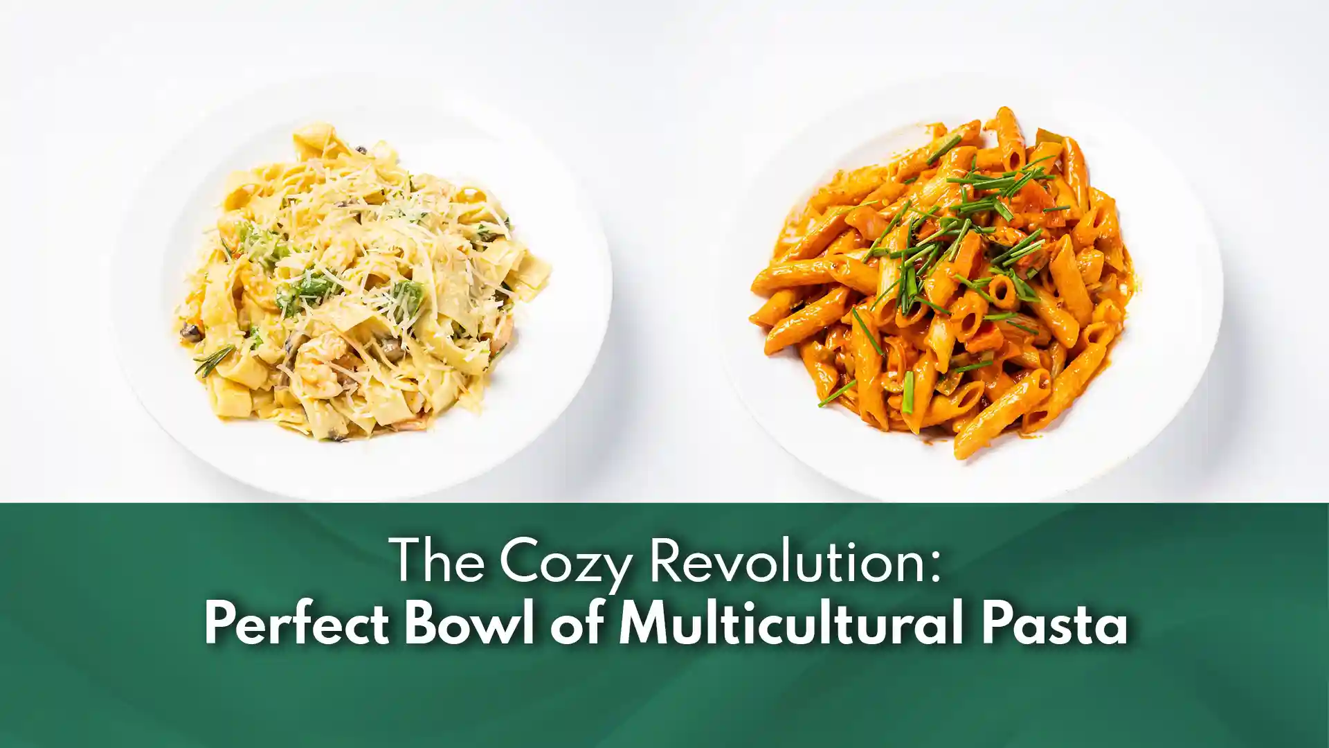 A steaming bowl of multicultural Italian-style pasta at a cozy pasta cafe in Richmond, TX, featuring rich velvety sauce and comforting dining atmosphere.