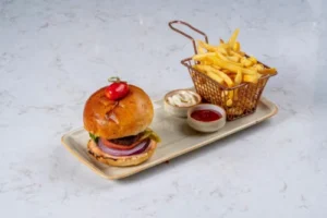 Sirloin Burger with French Fries*